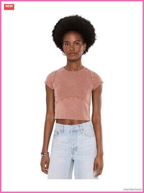 Protagonist Cropped Cap Sleeve Tee